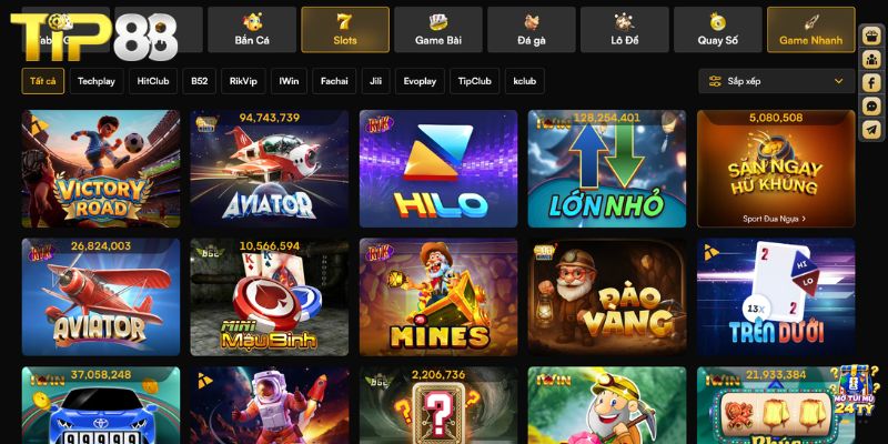 Game Nhanh TIP88 - Chơi Game Vui, Nhận Thưởng Thần Tốc Tìm hiểu về sảnh game nhanh tại TIP88